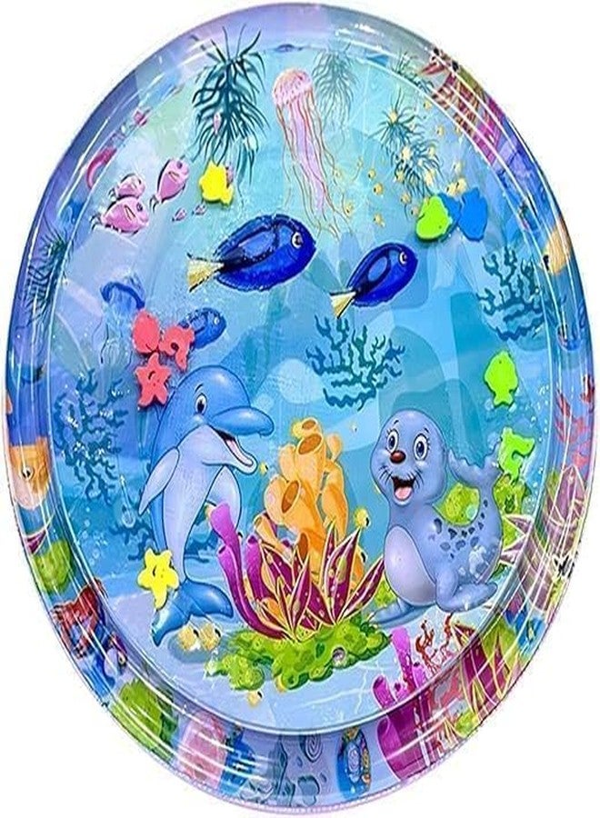 WROPZO Interactive Water Play Mat for Cats & Dogs - Portable Pet Splash Pad with Cartoon Design - Non-Slip, Cooling, and Engaging Playmat for Kittens, Puppies & Small Pets (Pack of 1) - Image 4